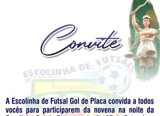 ESCOLINHA DE FUTSAL GOL DE PLACA ESTÁ ENTRE OS NOITANTES DE HOJE(25) NO FESTEJO DE SÃO MIGUEL ARCANJO